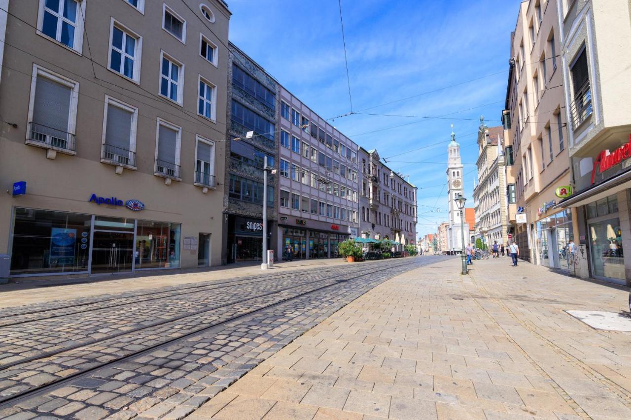 Global Living - Design Apartment I Rathausplatz I Beamer I Ac I Kitchen I Augsburg Dış mekan fotoğraf